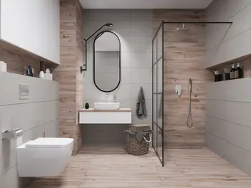 Ilustracja artykułu mała łazienka z prysznicem
