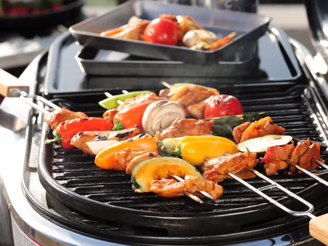 Grill elektryczny na balkonie
