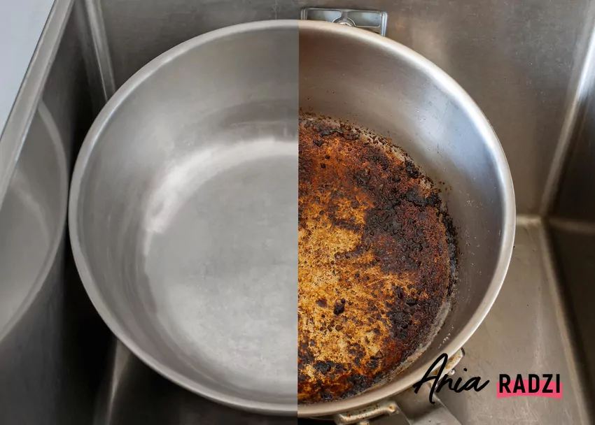 Garnek po wyczyszczeniu