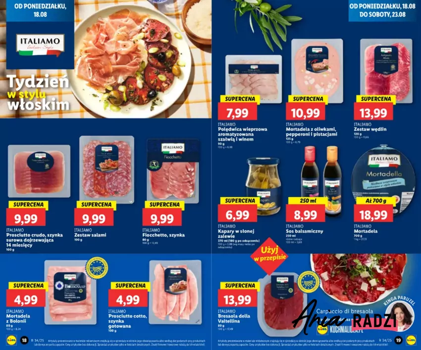 Tydzień we włoskim stylu - tylko do 23 sierpnia Gazetka Lidla