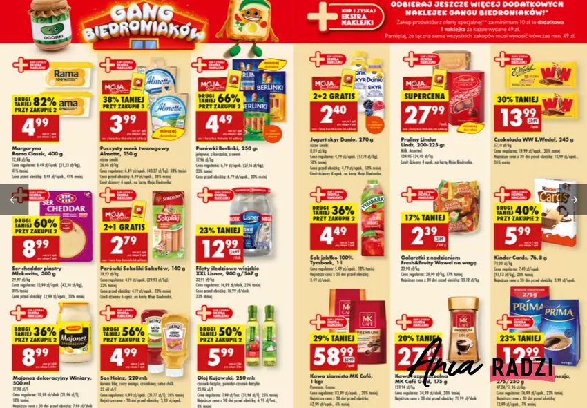 W Biedronce gigantyczne obniżki cen - do 31 sierpnia Biedronka - gazetka