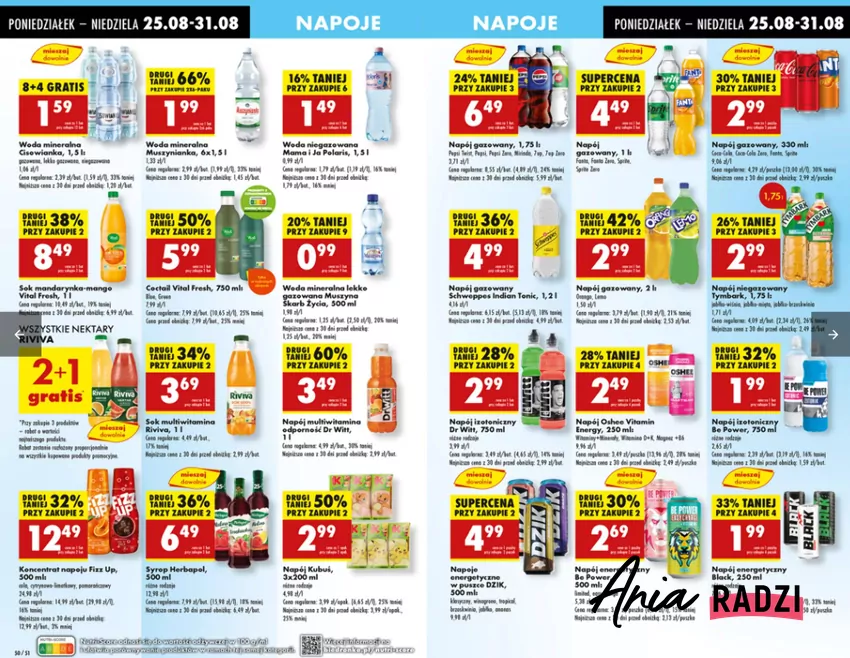 Napoje w Biedronce w atrakcyjnych cenach Biedronka - gazetka