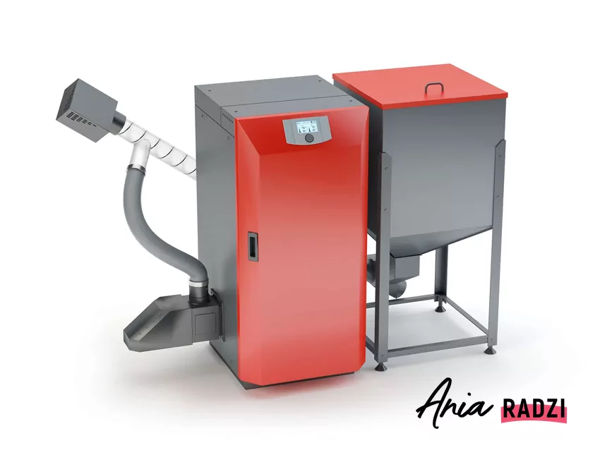 Pestki owoców stają się coraz popularniejszą alternatywą dla pelletu Piec na pellet z podajnikieem