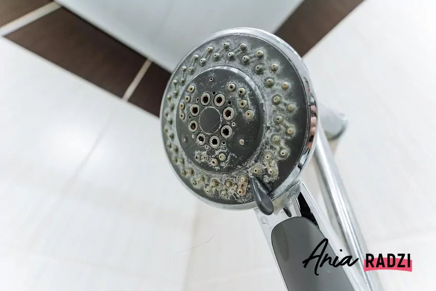 Słuchawka prysznica w kamieniu