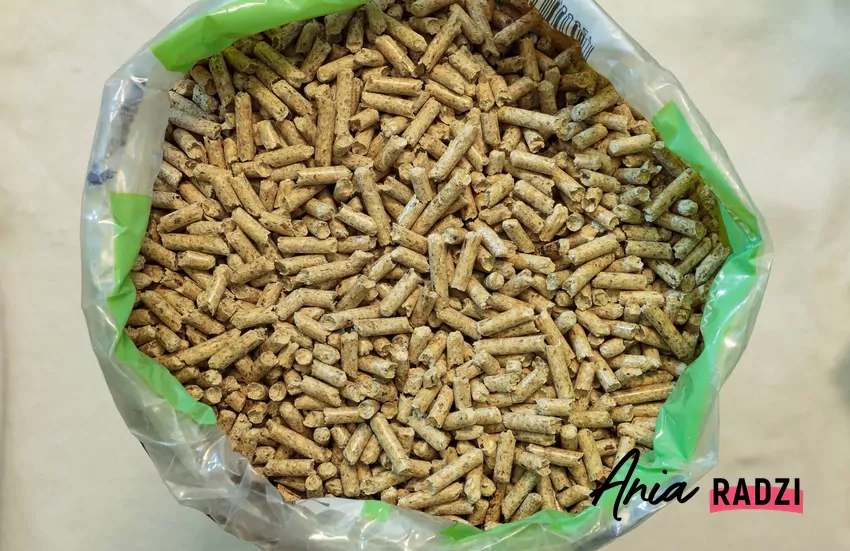 worek z pelletem drzewnym