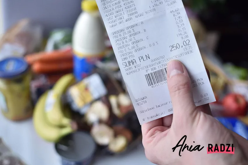 Paragon ze sklepu
