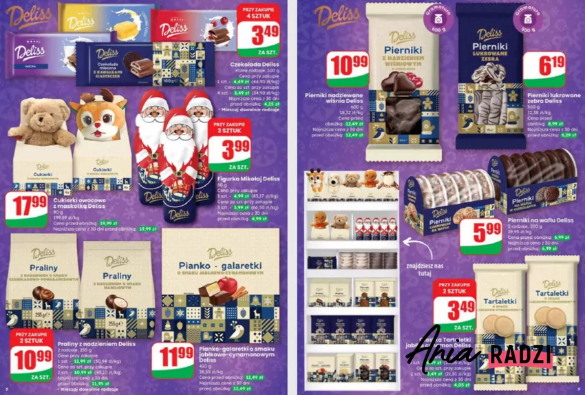 Dużo słodyczy w przedświątęcznych przecenach Dino - gazetka