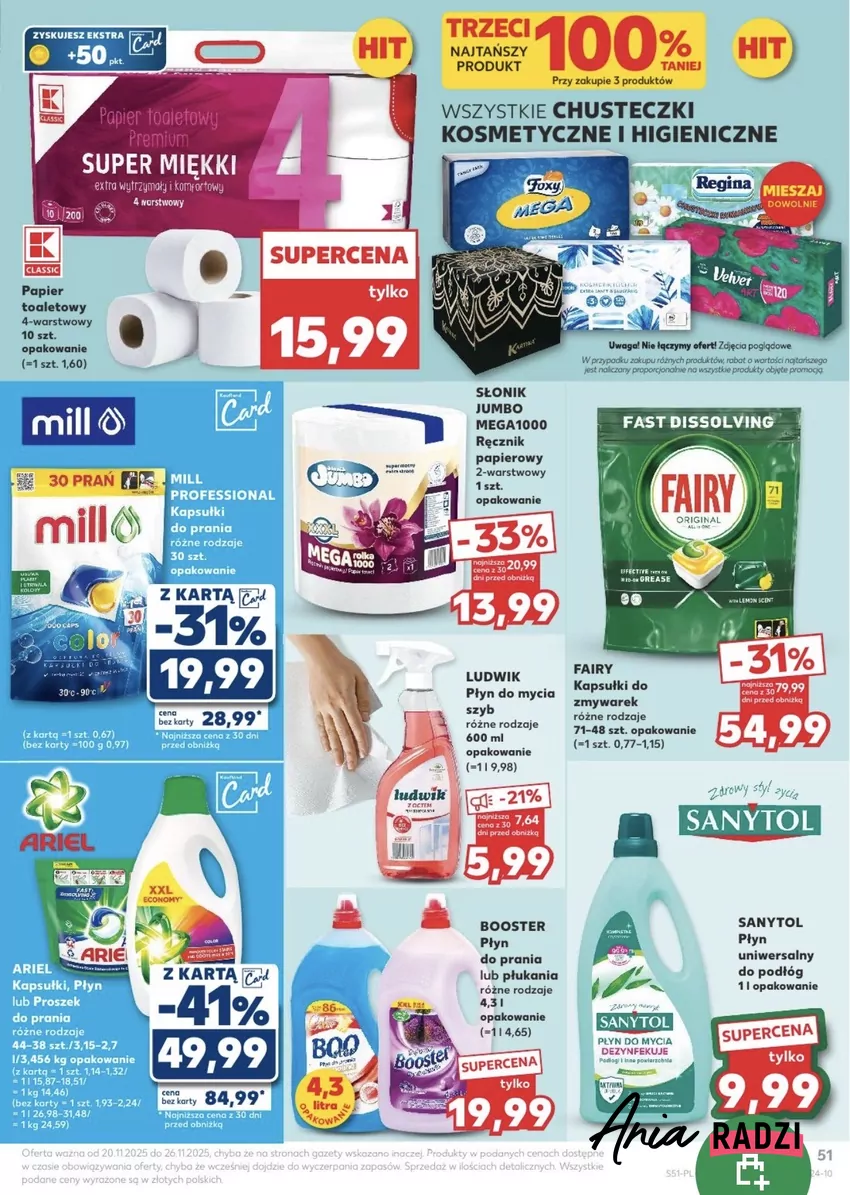 Bardzo dobra marka do prania jest w fajnej przecenie - 41% taniej Promocje w Kauflandzie