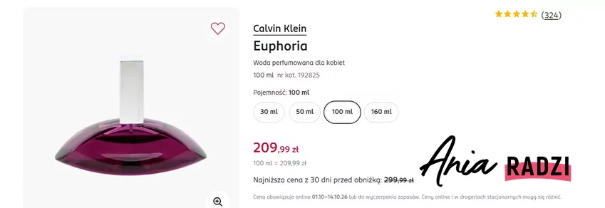 Woda perfumowana dla kobiet w okazyjnej cenie Rossmann - gazetka