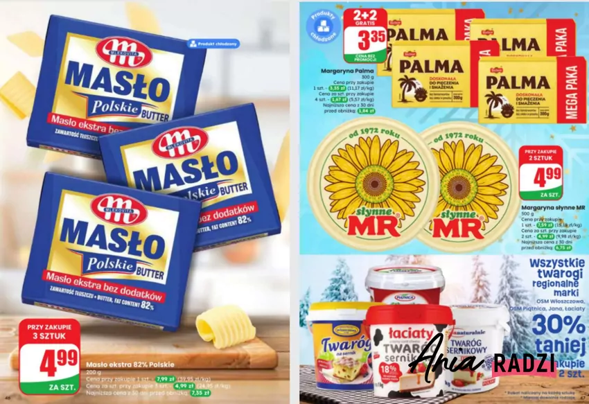 W doskonałej cenie m.in. masło i margaryna Dino - gazetka