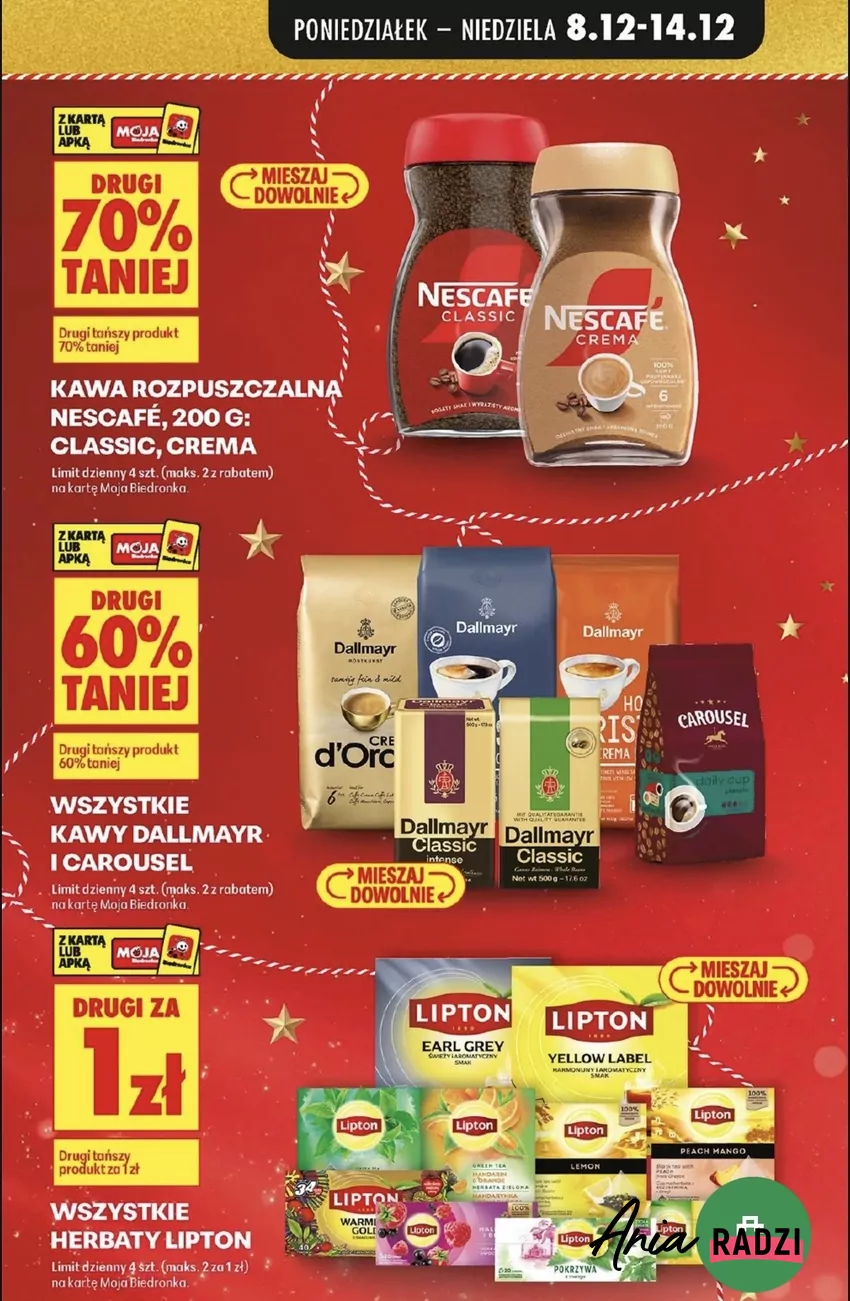Teraz można dostać drugie opakowanie herbaty Lipton za free Promocje w Biedronce