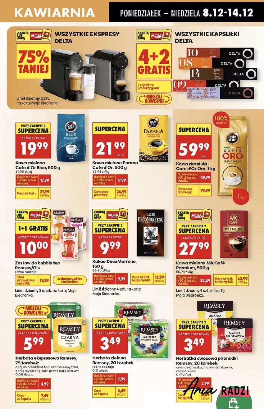 Są także dostępne tanie ekspresy do kawy - aż 75% rabatu Promocje w Biedronce