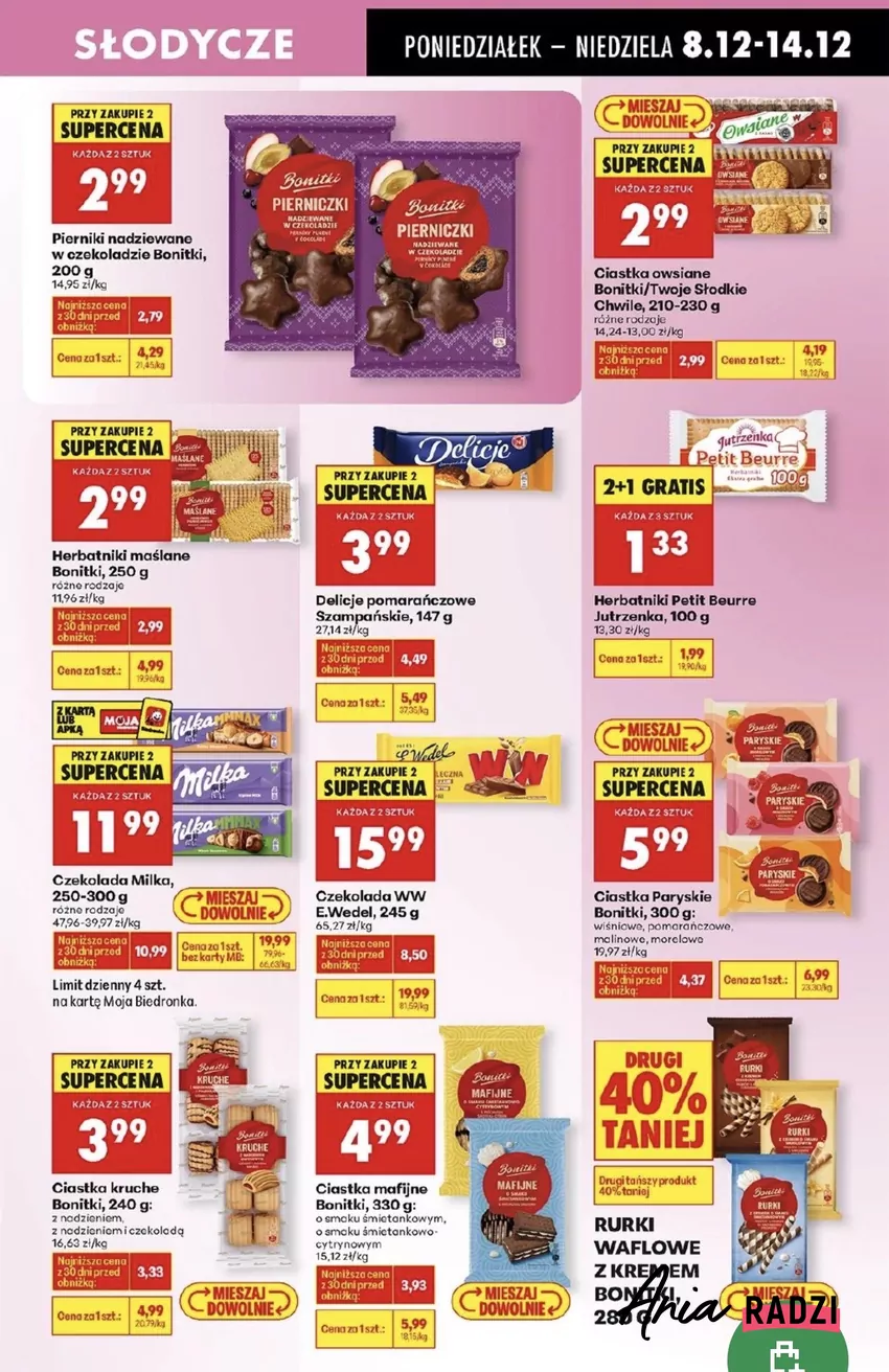 Pierniczki nadziewane kosztują tylko 2,99 zł/opak. Promocje w Biedronce