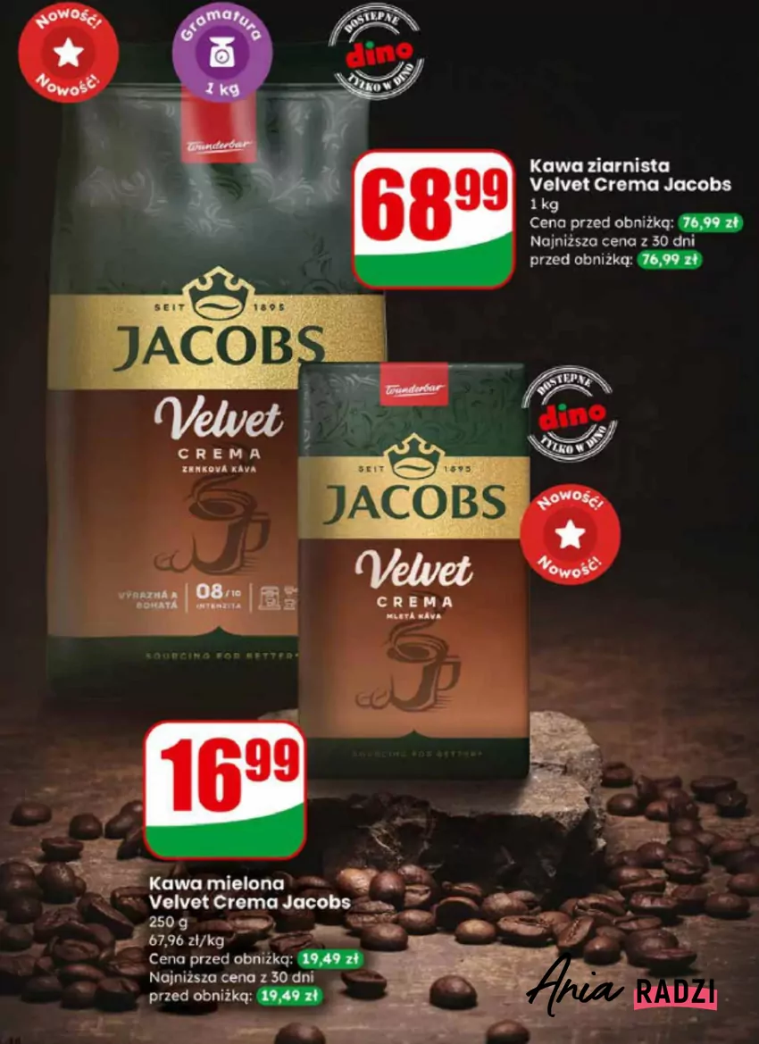 Luksusowe kawy ziarniste i mielone w świetnych cenach Dino - gazetka