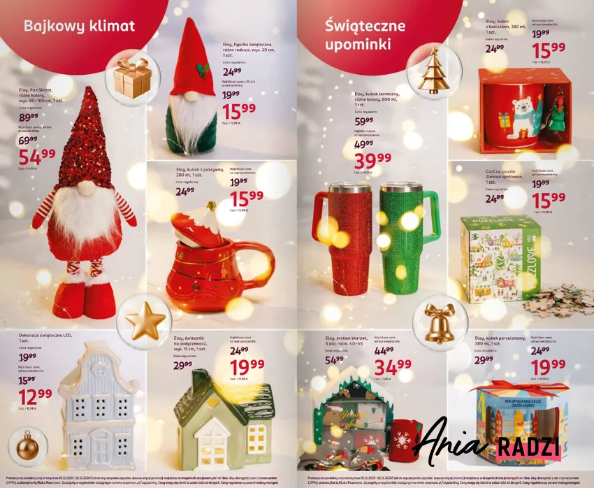 Ozdoby świąteczne w promocji Rossmann - gazetka