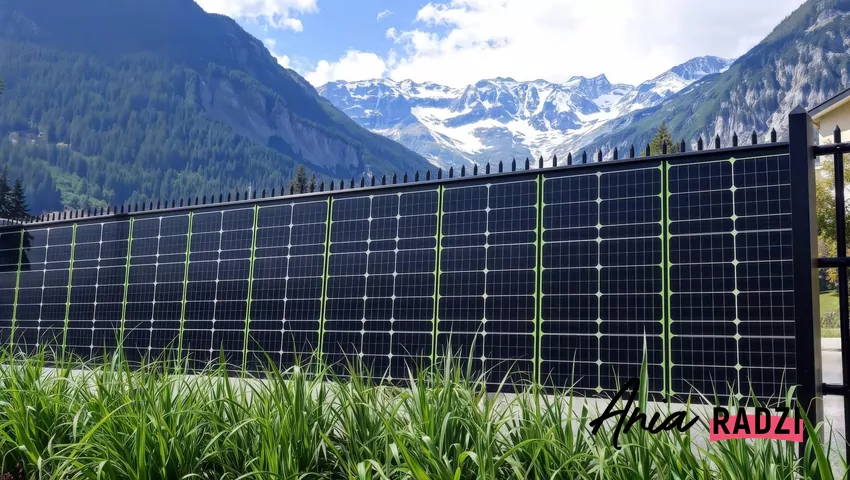 płot z paneli fotowoltaicznych