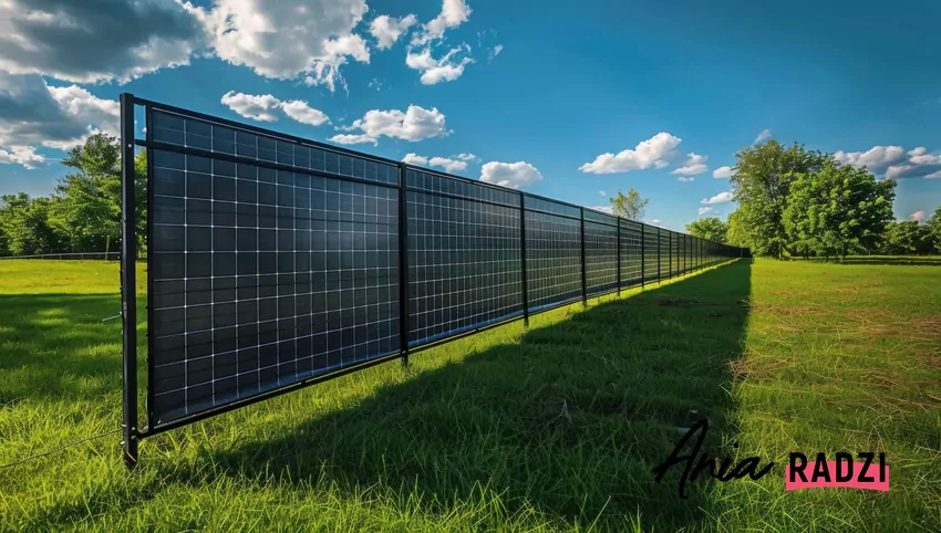 ogrodzenie z paneli PV