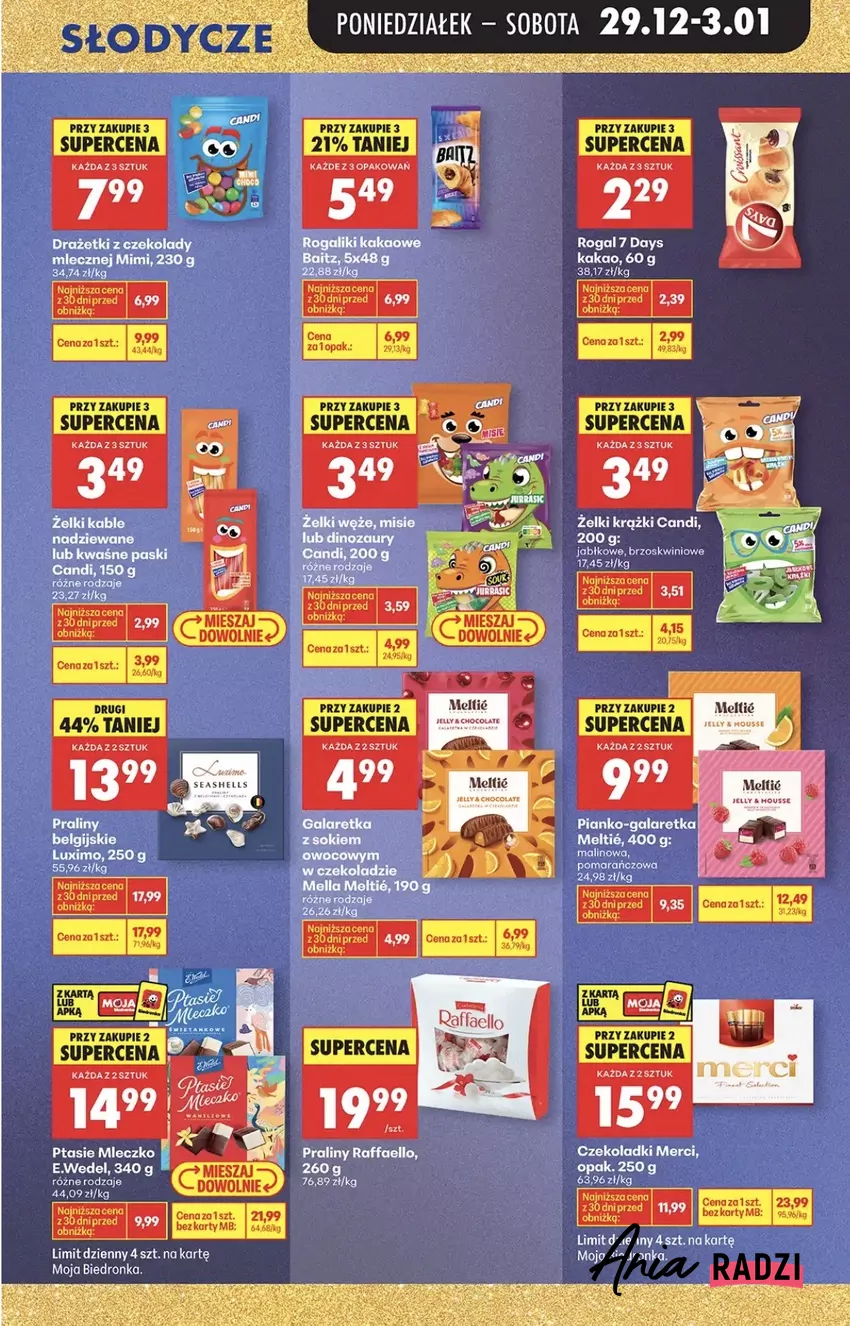 Słynne słodycze mają bardzo korzystne ceny w Biedronce Promocje w Biedronce