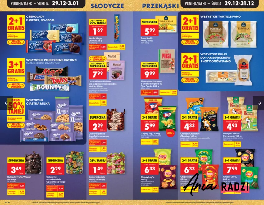 Słodycze w rewelacyjnej cenie - do 03.01 w Biedronce Biedronka - gazetka