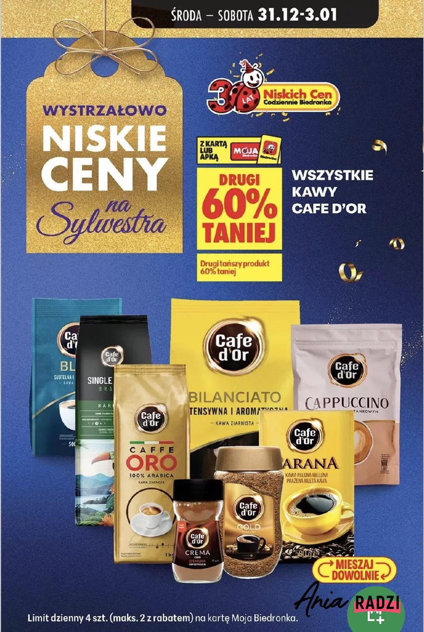 W promocji biorą udział wszystkie kawy, w tym też cappuccino Promocje w Biedronce