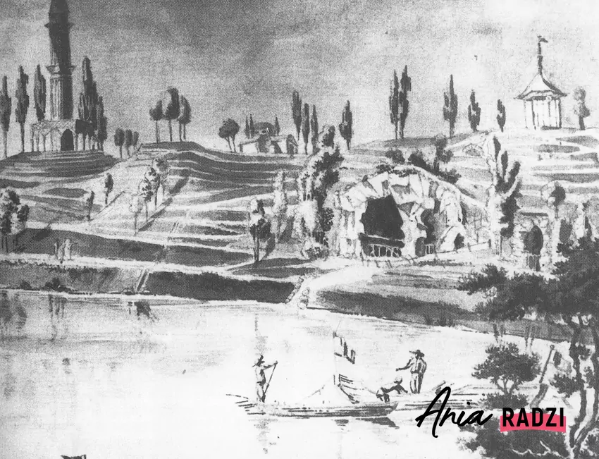 Elizeum na akwareli Zygmunta Vogla Elizeum