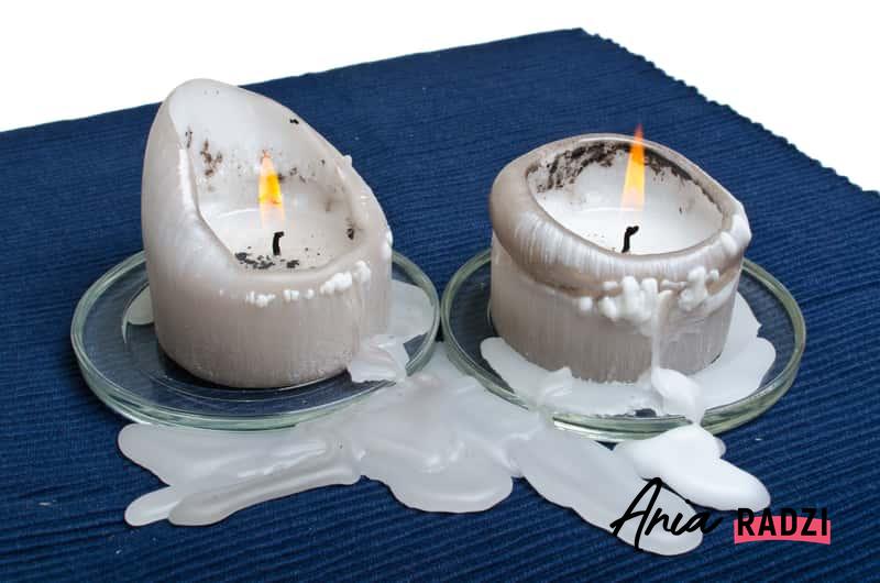 Usuwanie plam z wosku na obrusiku na stole, a także jak usunąć plamy z wosku i świeczek z ubrań i materiałów
